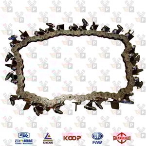 Zdjęcie produktu Wzmocniony pełny łańcuch do koparki łańcuchowej KTR1500A/KTR1500AES (sam łańcuch, bez noży, zębów ani innych elementów roboczych)